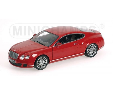 Minichamps - 100139620 - Bentley Continental GT - 2008 - Red  - Hobby Sector