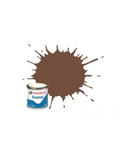 Humbrol - AA1081 - 98 Chocolate Matt - 14ml Enamel Paint  - Hobby Sector