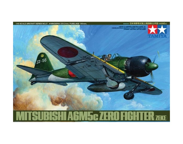 Tamiya - 61027 - Mitsubishi A6M5c Zero Fighter (Zeke)  - Hobby Sector