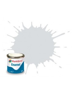 Humbrol - AA6344 - 196 Light Grey Satin - 14ml Enamel Paint  - Hobby Sector