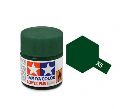 Tamiya - X-5 - X-5 Green Gloss - 10ml Acrylic Paint  - Hobby Sector