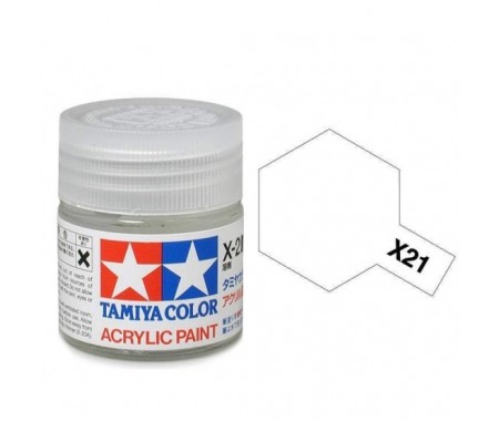 Tamiya - X-21 - X-21 Flat Base - 10ml Acrylic Paint  - Hobby Sector