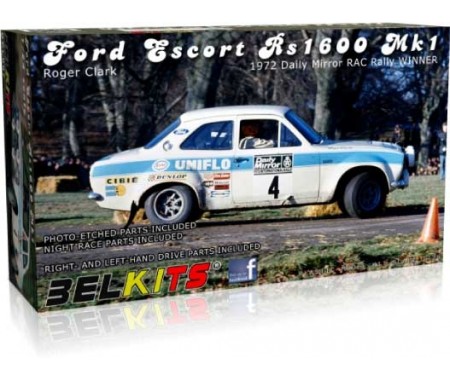 Belkits - BEL007 - Ford Escort RS1600 MKI 1972 Daily Mirror Rac Rally Winner  - Hobby Sector