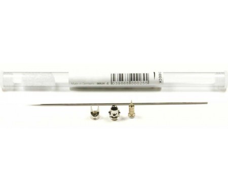 Harder & Steenbeck - 126834 - Nozzle set 0.2mm CR plus fine line (chrome) for EVOLUTION CR plus and INFINITY CR plus  - Hobby...