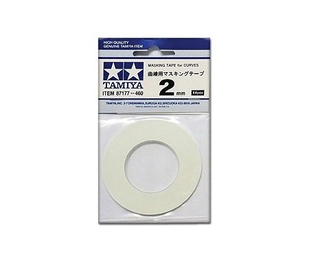 Tamiya - 87177 - Masking Tape for Curves 2 mm  - Hobby Sector