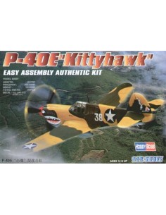 Hobby Boss - 80250 - P-40E Kittyhawk - Easy Assembly Kit  - Hobby Sector