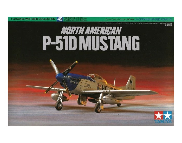 Tamiya - 60749 - North American P-51D Mustang  - Hobby Sector