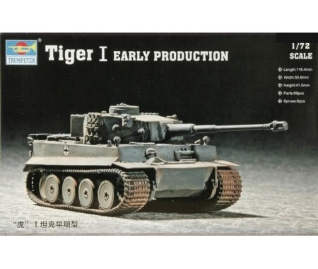 Trumpeter - 07242 - Tiger 1 Tank (Early)  - Hobby Sector
