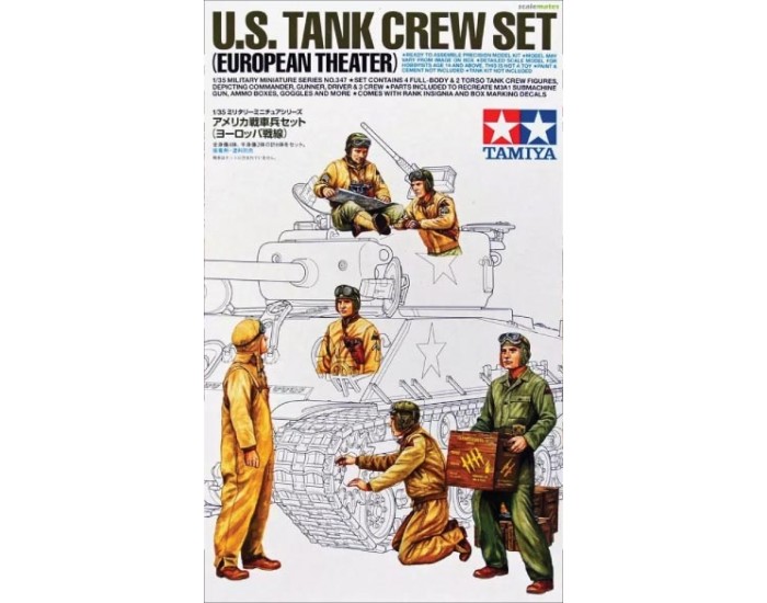 Tamiya - 35347 - US Tank Crew Set  - Hobby Sector
