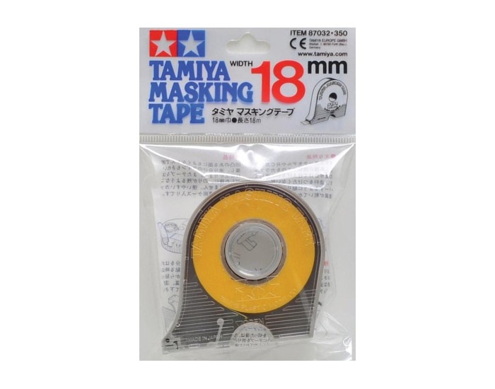 Tamiya - 87032 - MASKING TAPE 18 MM WIDTH WITH APPLICATOR  - Hobby Sector