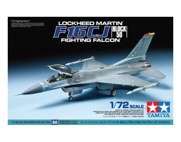 Tamiya - 60786 - Lockheed Martin F-16CJ Block 50 Fighting Falcon  - Hobby Sector