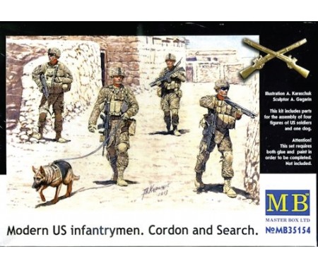 Master Box - MB35154 - Modern US Infantrymen Cordon and Search  - Hobby Sector