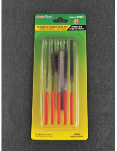 Trumpeter - 09964 - Assorted needle files set (Middle-Toothed) Ø3*140 mm  - Hobby Sector