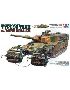 Tamiya - 35236 - Japanese Type 90 Tank with Mine Roller  - Hobby Sector