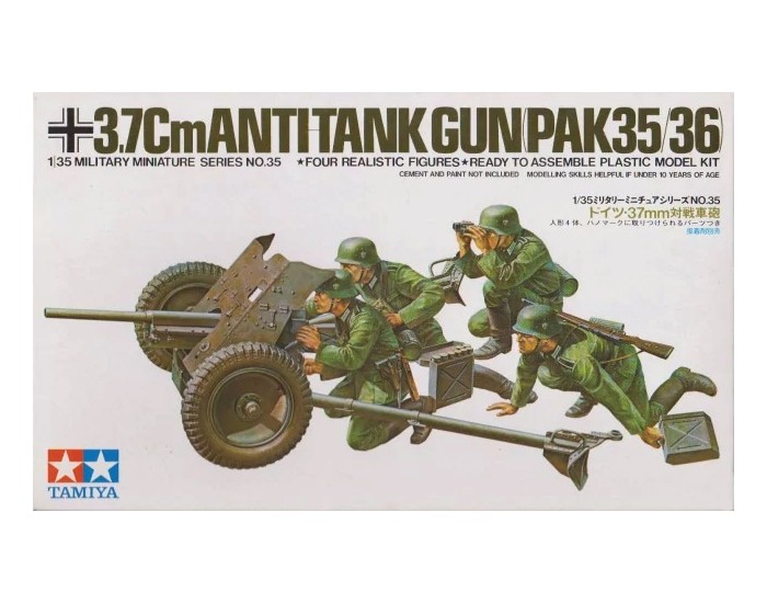 Tamiya - 35035 - 3,7cm Anti-Tank Gun (PaK35/36)  - Hobby Sector