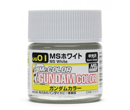 MrHobby (Gunze) - UG01 - Gundam Color MS White 10 ml  - Hobby Sector