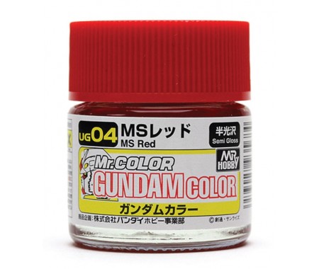 MrHobby (Gunze) - UG04 - Gundam Color MS Red 10 ml  - Hobby Sector