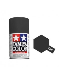 Tamiya - TS-6 - Matt Black 100ml Acrylic Spray  - Hobby Sector