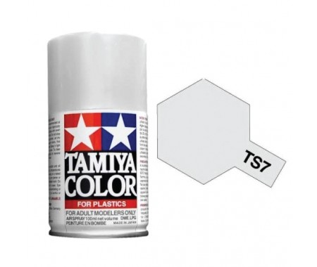 Tamiya - TS-7 - Racing White 100ml Spray Acrílico  - Hobby Sector