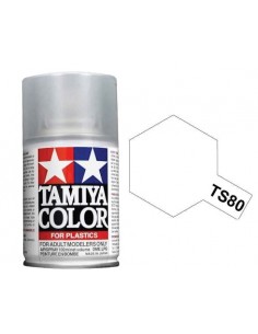 Tamiya - TS-80 - Clear Flat 100ml Acrylic Spray  - Hobby Sector