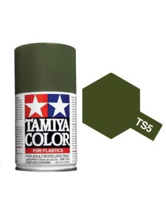Tamiya - TS-5 - Olive Drab 100ml Acrylic Spray  - Hobby Sector
