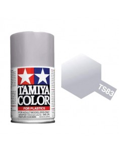 Tamiya - TS-83 - Metallic Silver 100ml Spray Acrílico  - Hobby Sector