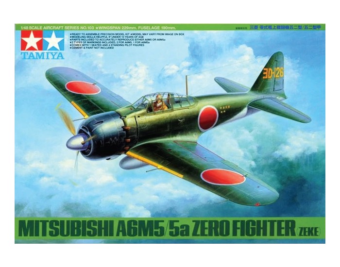 Tamiya - 61103 - Mitsubishi A6M5/5a Zero Fighter (Zeke)  - Hobby Sector