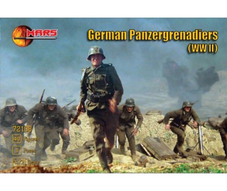 Mars Figures - 72108 - WWII German Panzergrenadiers  - Hobby Sector