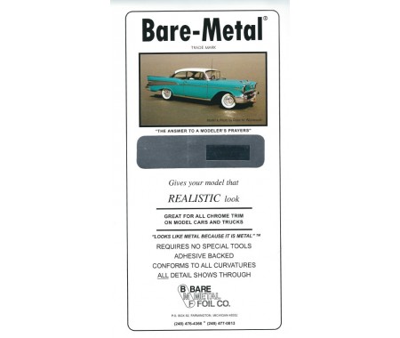 Bare-Metal Foil - BMF00004 - Ultra Bright Chrome Foil  - Hobby Sector