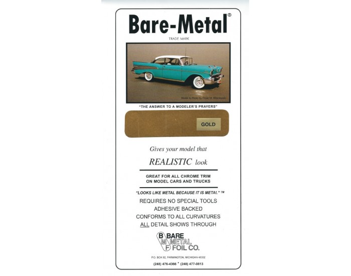 Bare-Metal Foil - BMF00008 - Gold Foil  - Hobby Sector