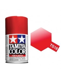 Tamiya - TS-18 - METALLIC RED 100ml Spray Acrílico  - Hobby Sector