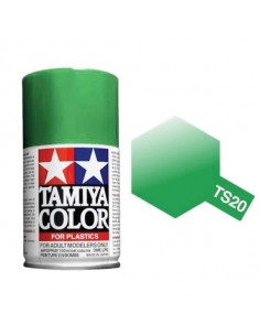 Tamiya - TS-20 - METALLIC GREEN 100ml Acrylic Spray  - Hobby Sector