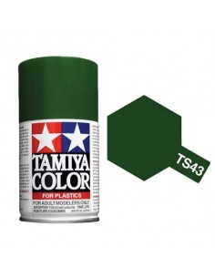 Tamiya - TS-43 - RACING GREEN 100ml Spray Acrílico  - Hobby Sector