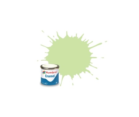 Humbrol - AA0036 - 36 Pastel Green Matt - 14ml Enamel Paint  - Hobby Sector
