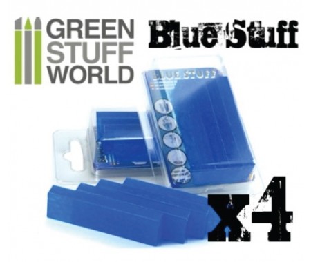 Green Stuff World - 8436554365142ES - Blue Stuff Mold 4 bars  - Hobby Sector