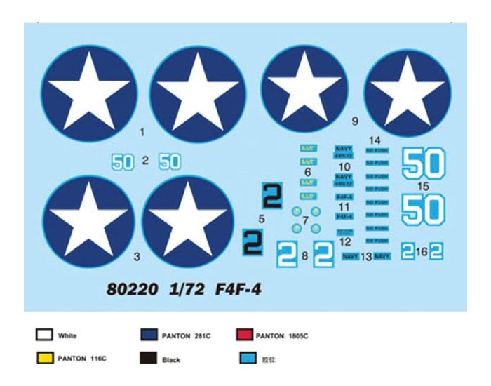 Hobby Boss - 80220 - F4F-4 “Wildcat” - Easy Assembly Kit  - Hobby Sector