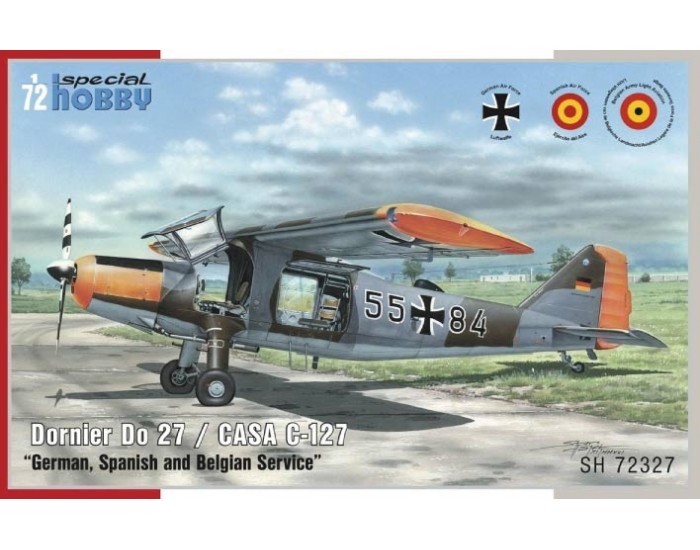 Special Hobby - SH72327 - Dornier Do 27 "German, Spanish and Belgian Service"  - Hobby Sector