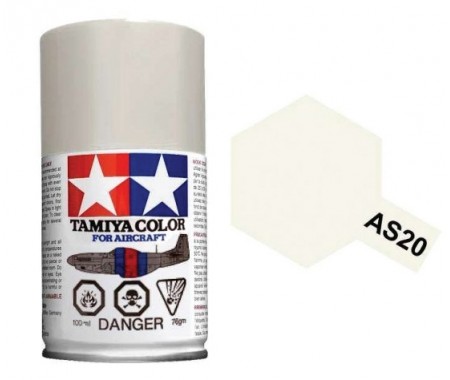 Tamiya - AS-20 - INSIGNIA WHITE (USN) 100ml Acrylic Spray  - Hobby Sector