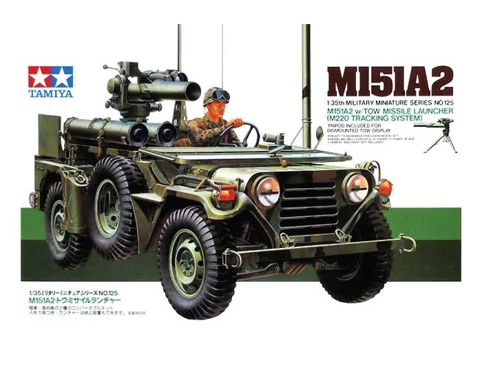 Tamiya - 35125 - U.S. M151A2 w/ TOW Missile Launcher (M220 Tracking System)  - Hobby Sector