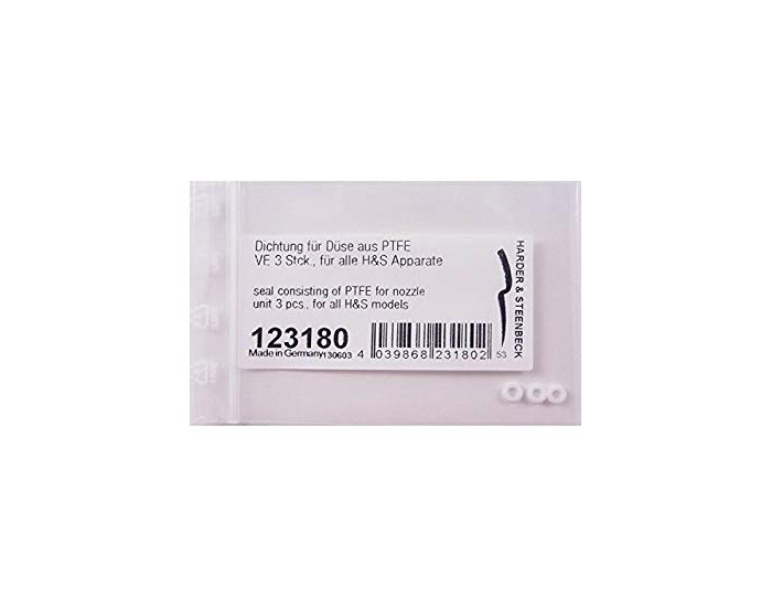 Harder & Steenbeck - 123180 - SEAL CONSISTING OF PTFE FOR NOZZLE UNIT 3 PCS.  - Hobby Sector