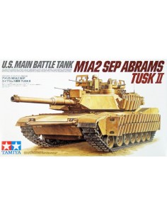 Tamiya - 35326 - U.S. MAIN BATTLE TANK M1A2 SEP Abrams Tusk II  - Hobby Sector