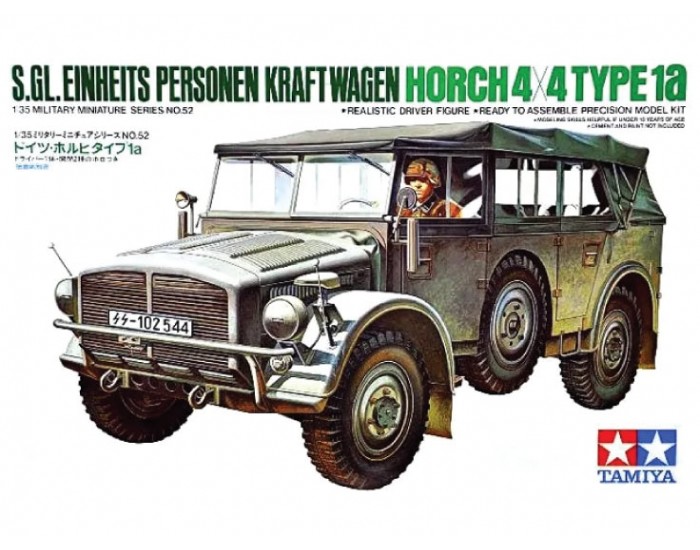 Tamiya - 35052 - HORCH 4X4 TYPE 1a S.Gl. Einheits Personen Kraftwagen  - Hobby Sector