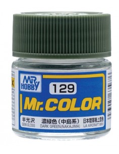 MrHobby (Gunze) - C129 - C129 Dark Green (Nakajima) - 10ml Lacquer Paint  - Hobby Sector