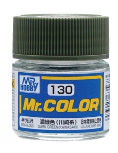 MrHobby (Gunze) - C130 - C130 Dark Green (Kawasaki) - 10ml Lacquer Paint  - Hobby Sector