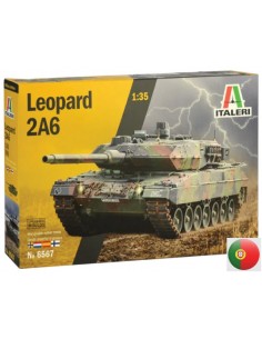 Italeri - 6567 - Leopard 2A6 WITH PORTUGUESE VERSION INCLUDED  - Hobby Sector