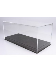 BBR - VET1803A1 - Display Case 1/18 Leather Grey Base  - Hobby Sector