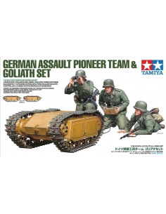Tamiya - 35357 - German Assault Pioneer Team & Goliath Set  - Hobby Sector