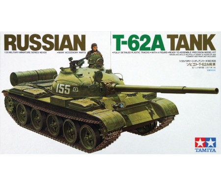 Tamiya - 35108 - T-62A Russian Tank  - Hobby Sector