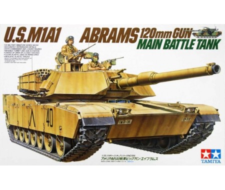 Tamiya - 35156 - M1A1 Abrams 120mm Gun Main Battle Tank  - Hobby Sector