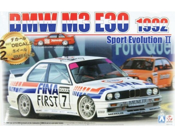 Aoshima / Beemax - B24019 - BMW M3 E30 1992 Sport Evolution II (FINA)  - Hobby Sector